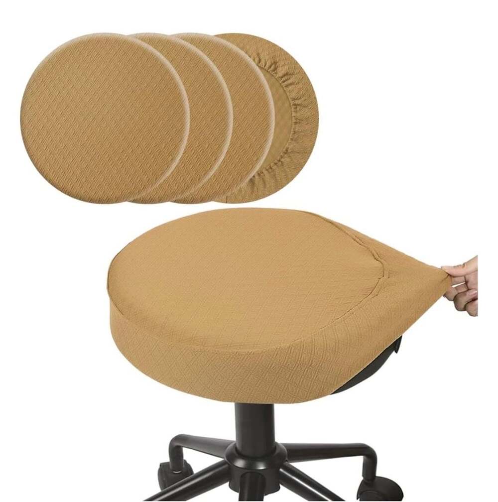 Buyue Round Bar Stool Cover Set Size M Ocher
